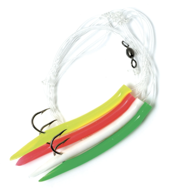 Eagle Claw Mackerel Multi Color Tube Rig, 4/string